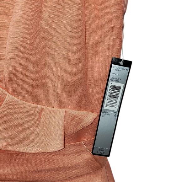 Tahari by Arthur S. Levine Linen Blend Dress Sz 10 Y2K Minimalist Career Style - Picture 6 of 13